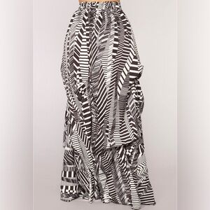 Abstract Maxi Skirt - XS
